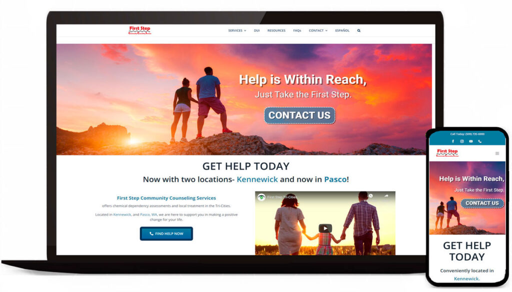 Addiction Counseling & Treatment Web Design | Washington